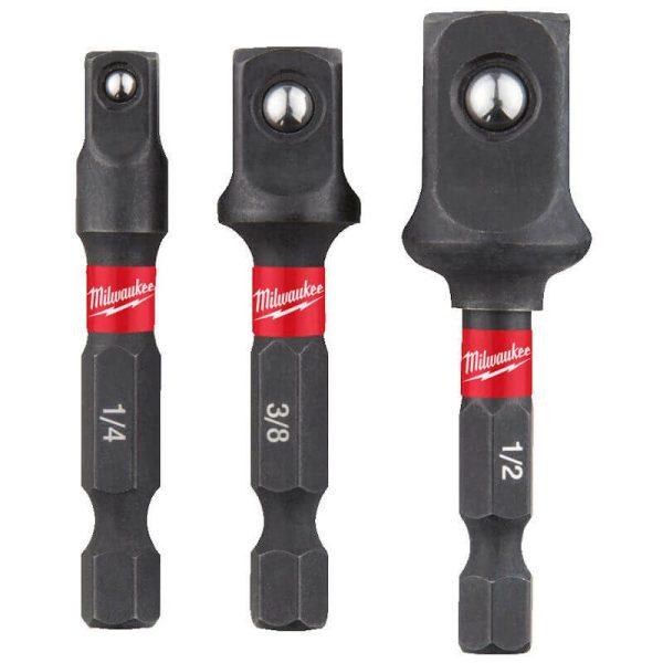 Milwaukee 3 Piece ShockWave Impact Duty Adaptor Set - Image 2